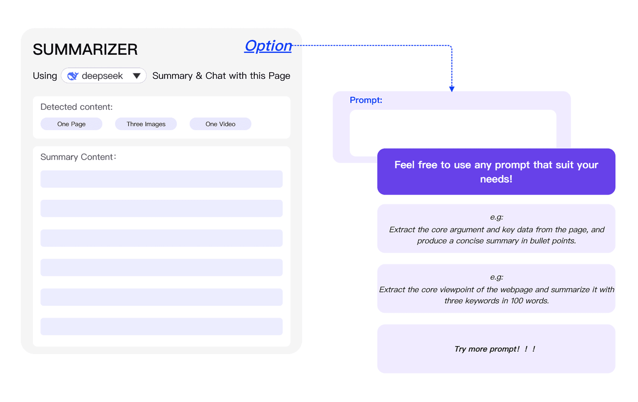 Customize Page Information Summary Prompt